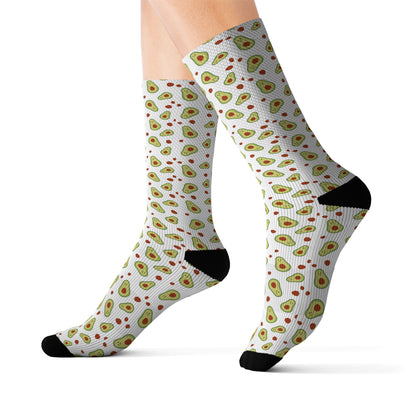 Happy Avocado Sublimation Socks